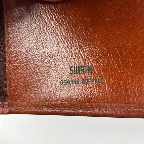 Vintage Swank Cognac Genuine Buffalo Wallet - Picture 7 of 7